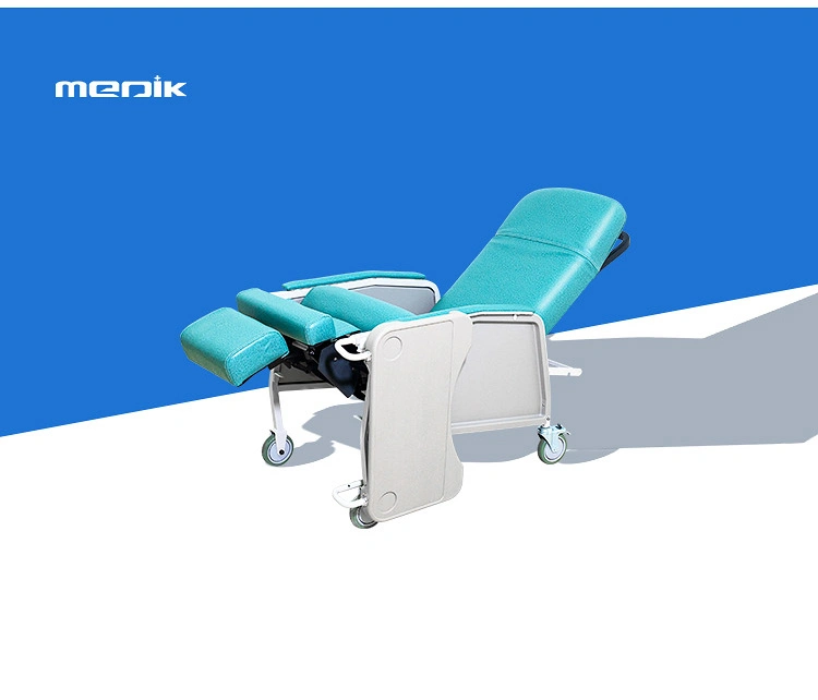 Mobile Medical Hospital Grade Recliner Phlebotomy Chair with Wheels for Patient Room