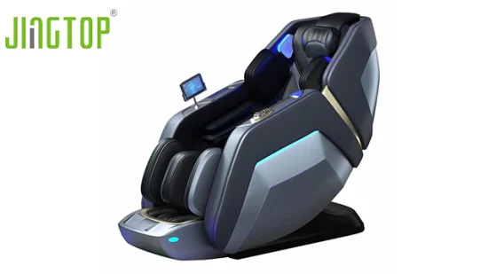 Jingtop 4D Smart Luxuray SL Track Fauteuil de massage électrique inclinable à compression d'air pour tout le corps, sans gravité, avec chargement sans fil